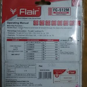 Flair Electronic Calculate