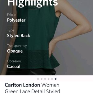 Carlton London Bottle Green top