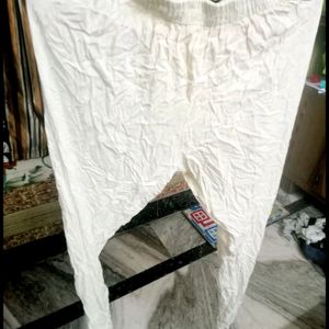 Party Wear White Ankle Length Pant