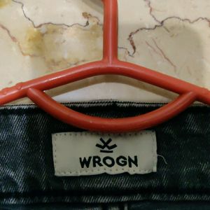 Wrogn Grey Straight Fit Jeans For Men