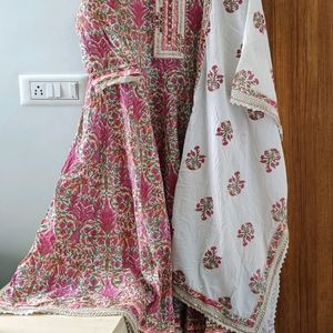 Floral Anarkali Set