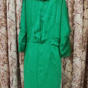 Branded Green Party Wear Dress