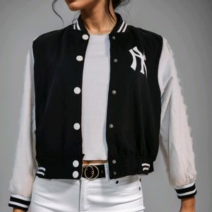 varsity crop jacket