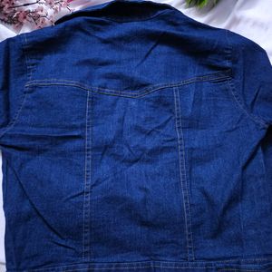 Navy Blue Denim Jacket For Women