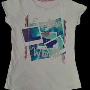 Rio Girls White T-Shirt