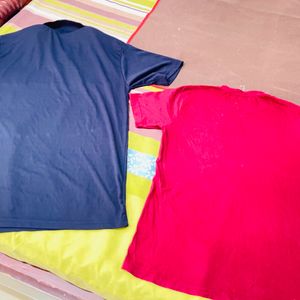 2T-shirt Red-L     Blue-XL