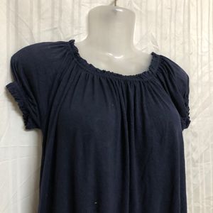 Blue Short Sleeve Top