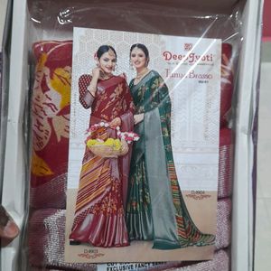 Fancy Silk Red Saree