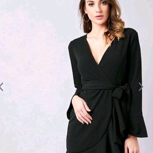 Black Wrap Dress