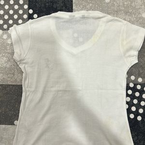 Embroidered White T-shirt