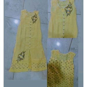 Stylish Yellow Kurta