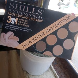 Shills Professional 3 In 1 Highlighter Contour Concealer