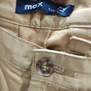 Max Beige men Trousers