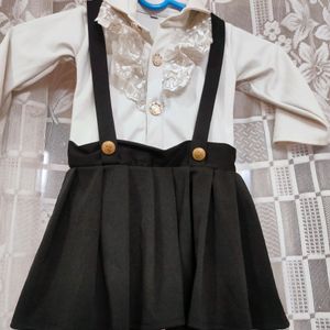 Black And White Designer Frock