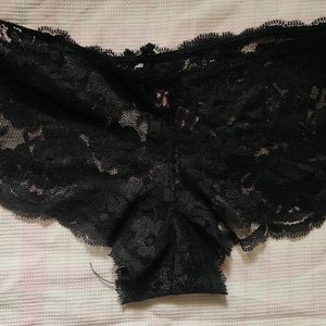 Black Net Brief Panty