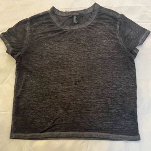 Charcoal Grey Crop Top