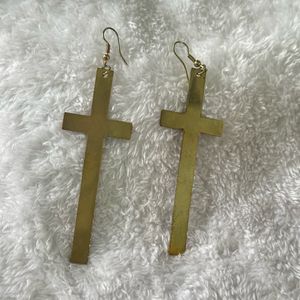 Cross Western Earrings