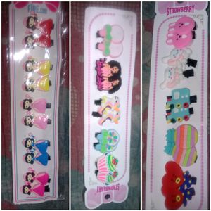 Strawberry 30 Pc Girlish Hair Tiktak Clips