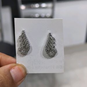 Silver Earrings Wth Hallmark