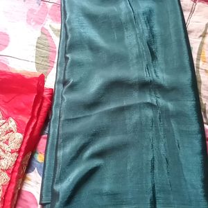 New Saree With Heavy Work Blouse Piece