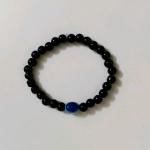 Evil Eyes Black Beaded Bracelet