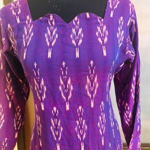 Ikat cotton kurta