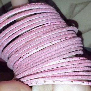 Peach Colour Bangles