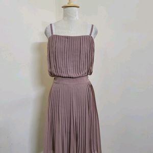 High Low Pleated Drrss