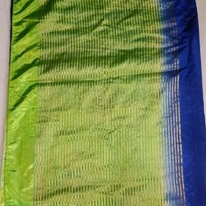 Blue And Green Soft Saree