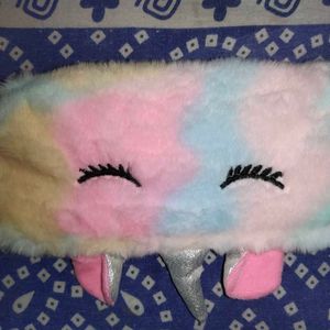 Kids Imported Fur Unicorn Pouch And Piggy Bank