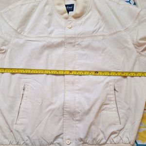 Vintage Par Four Cream Bomber Style Jacket XL