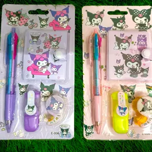 2 Sets Sanrio Kuromi Stationery Items