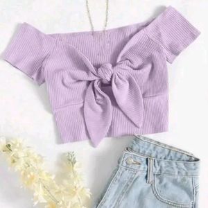 Designer Knot Crop Top