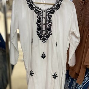 beautiful Short kurti Fabric Rayon summer wear