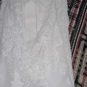 Chikankari White Kurti