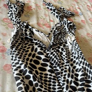 Polka Print Gown