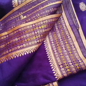 Saree of Enchanting Purple Rhapsod