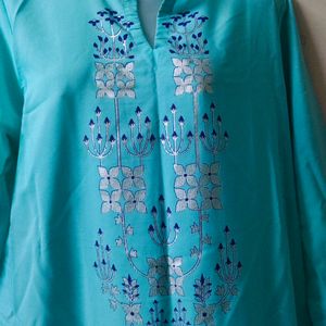 Unused|🩵 Color Kurta Palazzo|XXL