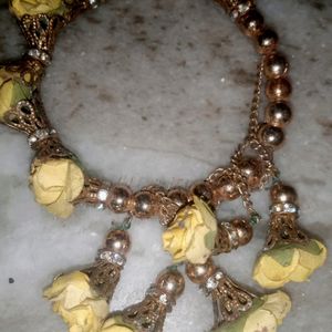 Yellow Flower Designer For Haldi , Mehndi , Baby S