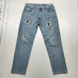 MEDIUM WASH BAGGY FIT JEANS FOR MEN