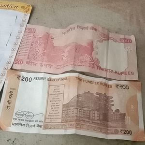 New Notes Of 200 RS And 20rs Fancy Number With 786