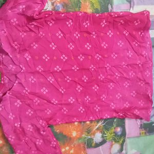 Pink Bandheg Kurti🌺🌺