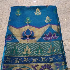 A Blue Colour Saree