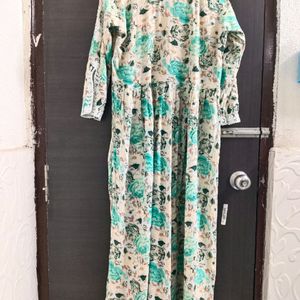 Chikankari Printed Long Kurta