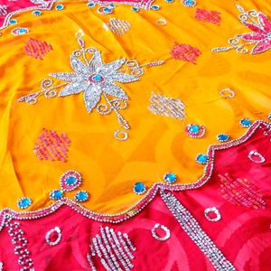 Handwork Rajputana Saree