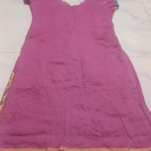 Nice Rose Stonework Kurti