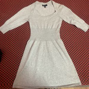 A Grey Mini Skater Dress