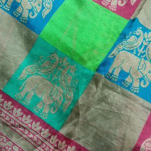 Gujrati Patola Style Saree With Blouse