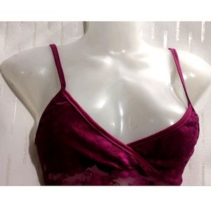 Purple Crop Top For Women's