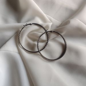 Silver Hoops